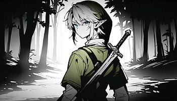 Link - Dark Forest, Link, The Legend of Zelda: Breath of the Wild, The Legend of Zelda: Tears of the Kingdom, The Legend of Zelda HD wallpaper