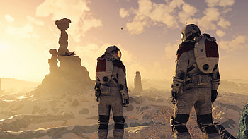 Starfield Expedition: Astronauts, astronaut, video game, Starfield HD wallpaper