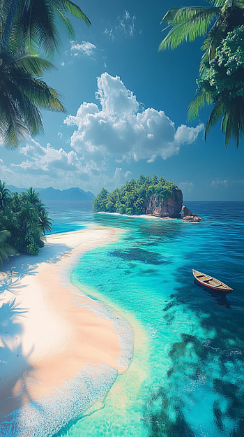 Serene Summer Beach: Perfect for Nature Lovers, beach, sea, nature, summer HD phone wallpaper