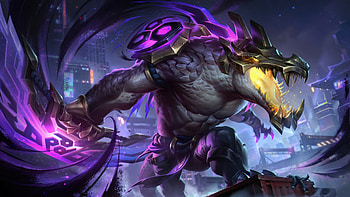 Renekton Inkshadow Skin LoL Splash Art, Video Game, League Of Legends, Renekton (League Of Legends), Game Character HD wallpaper
