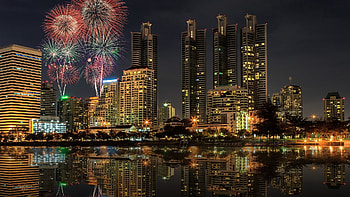 Bustling metropolis, Bangkok architecture, Urban life, Exotic charm HD wallpaper