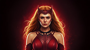 Scarlet Witch Magic Power, scarlet-witch, superheroes, artwork, art, digital-art, ai HD wallpaper