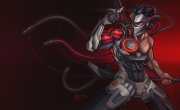 Genji Blackwatch, genji-overwatch, overwatch, games, xbox-games, ps-games, pc-games, 2018-games, artwork, artist, digital-art HD wallpaper