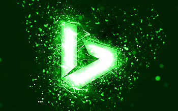 Bing green logo, , green neon lights, creative, green abstract background, Bing logo, search system, Bing HD wallpaper