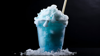 Icy Blue Slushie, food, Slurpee, dessert, blue HD wallpaper