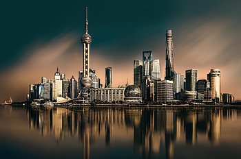 Shanghai Skyline, Urban panorama, Reflections by nevrela george, Cityscape beauty HD wallpaper