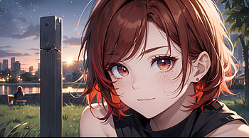 Anime Girl, Digital Art, short hair, girl, Anime, anime girl HD wallpaper