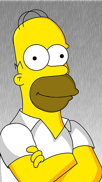 Homero Simpson, beak, white HD phone wallpaper
