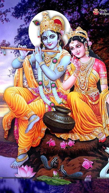Radha Krishna , River, full , radha krishna, lord, god HD phone wallpaper