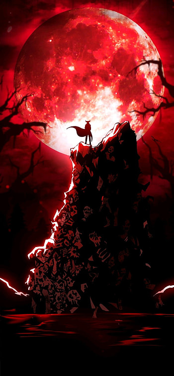 Demon King, red, art HD phone wallpaper