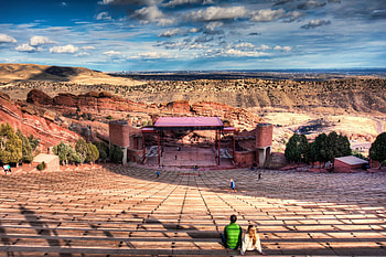 Red Rocks Amphitheatre, Amazing venue, Red Rocks, Colorado HD wallpaper