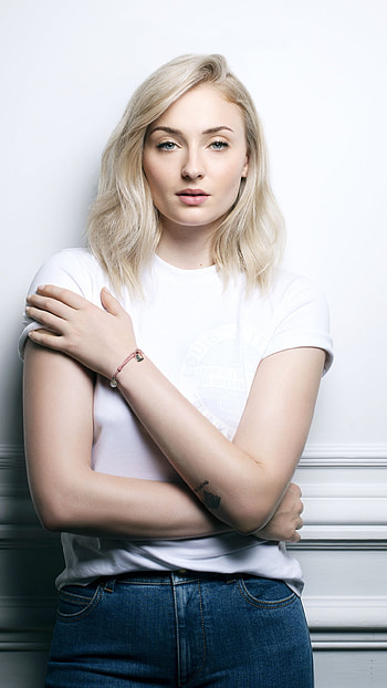 Sophie Turner, Beautiful actress, Portrait, People HD phone wallpaper