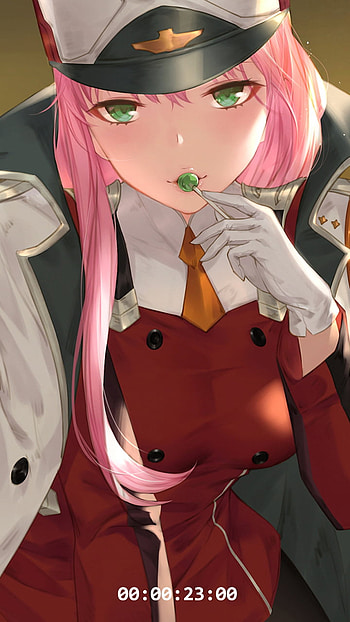 Zero Two: Lollipop — Darling in the FranXX, Zero Two (Darling in the FranXX), Anime, Darling in the FranXX HD phone wallpaper