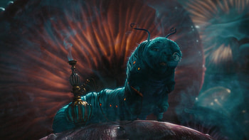Blue Caterpillar, Alice in Wonderland HD wallpaper