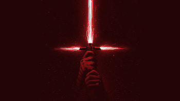 Star Wars Jedi film art, Red illustration HD wallpaper