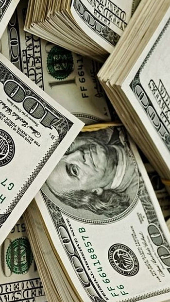 Dollar bill stack, Green currency, Money patterns, Wealth HD phone wallpaper