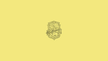 Minimalist, Hufflepuff HD wallpaper
