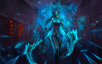 Fantasy girl, weapon, sparks, fantasy, woman HD wallpaper