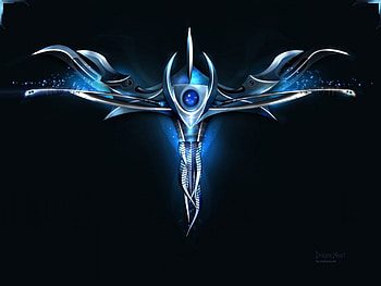 Blue Aura, blue, abstract, 3d, bands, aura HD wallpaper