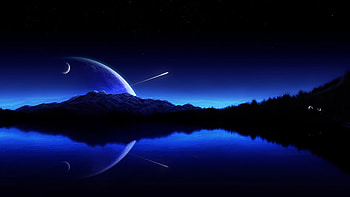 Digital Nature Blue , artist, artwork, digital-art HD wallpaper