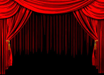 DARK STAGE CURTAINS, red, horror, goth, nightmare, dark HD wallpaper