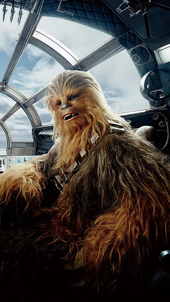 Millennium Falcon, Chewbacca HD phone wallpaper