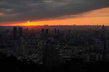 Cities, Sunset, Architecture, City, Building, Taiwan HD wallpaper