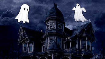 Haunted mansion, Ghosts HD wallpaper