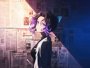 Shinobu Kocho, shinobu-kocho, anime-girl, anime, artist, artwork, digital-art HD wallpaper