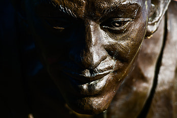 Miscellanea, Miscellaneous, Sculpture, Face, Bronze HD wallpaper