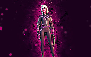 Racing Suit Harlowe, , purple neon lights, Fortnite Battle Royale, Fortnite characters, Racing Suit Harlowe Skin, Fortnite, Racing Suit Harlowe Fortnite HD wallpaper