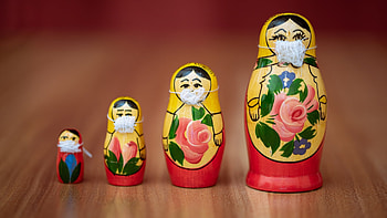 Matryoshka-doll, Matryoshka, doll, mask, Manmade HD wallpaper