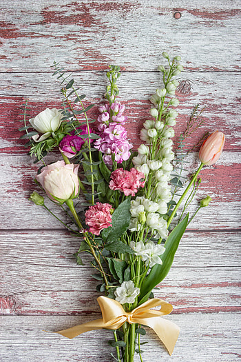 Flowers, Bouquet, Tape HD phone wallpaper