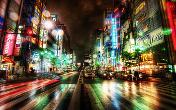 Bokeh City Street - . HD wallpaper