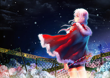 Snow, Christmas, Anime, Guilty Crown, Winter HD wallpaper