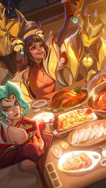 League of Legends Feast: Zeri, Zyra, Aatrox - Dynamic, video game, League Of Legends HD phone wallpaper