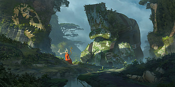Worshipping Forest Master , artist, artwork, digital-art HD wallpaper