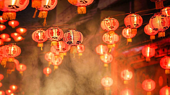 Chinese New Year Lanterns on Chinese New Year's Eve, lantern, holiday, Chinese New Year HD wallpaper