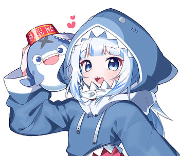 Gawr Gura, Anime, Virtual Youtuber, Hololive HD wallpaper