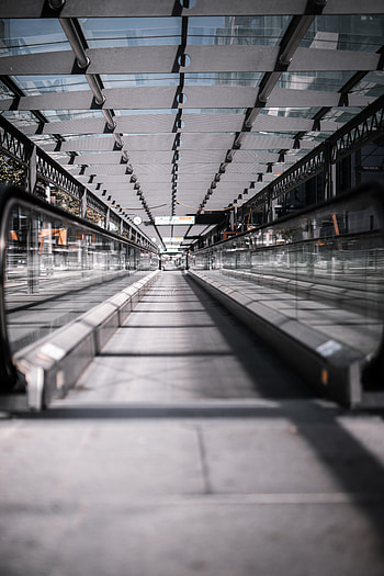 Building, Miscellanea, Miscellaneous, Perspective, Prospect, Escalator HD phone wallpaper