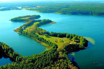 Island in River, beautiful HD wallpaper
