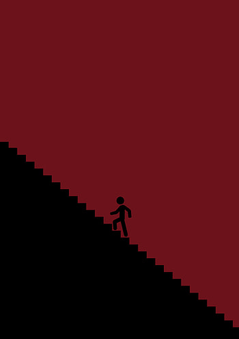 Vector, Silhouette, Ladder, Stairs, Climb, Lift HD phone wallpaper