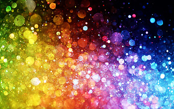 Colours Of Rainbow Dots Abstract HD wallpaper