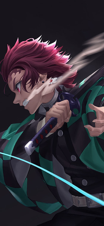 Mobile Demon Slayer , Demon Slayer Amoled HD phone wallpaper