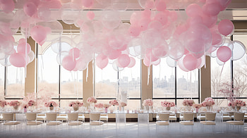 Elegant Bridal Shower Balloon Decor, bridal shower, balloon HD wallpaper