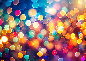 bokeh, city night, colorful, Abstract, blur HD wallpaper