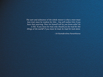 Spiritual quotes by Sri Ramakrishna, spirituality, quotes, gospel, ramakrishna, hinduism, religion HD wallpaper
