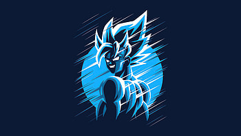 Dragon Ball Z Goku Blue Moon , goku, anime, dragon-ball-z, artwork HD wallpaper