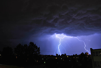 This is power, clouds, lightning, dark, storm HD wallpaper