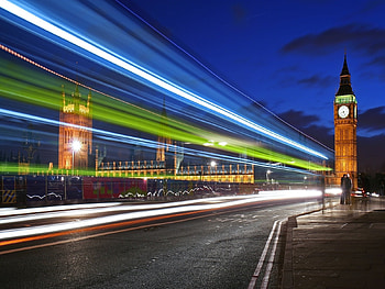 Landscape, Cities, Roads, Night, Big Ben HD wallpaper